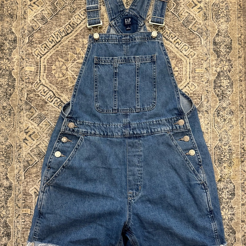 GAP Blue Denim Shortalls